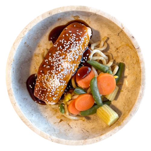 Teriyaki Salmon Noodles