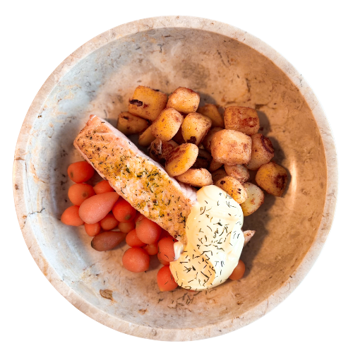 Salmon & Hollandaise Potatoes