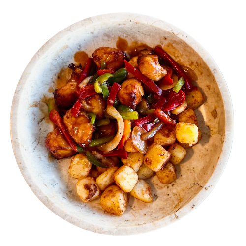Sweet & Sour Chicken Potatoes