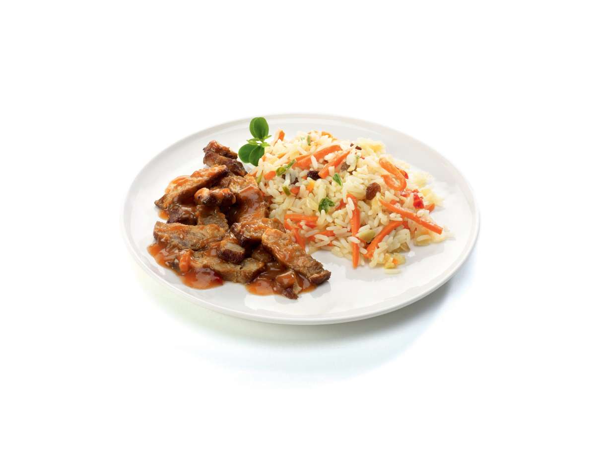 Babi pangang met rijstfantasie