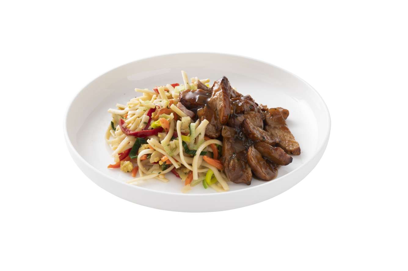 Authentieke babi ketjap met bami